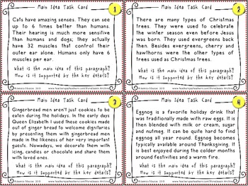 Main Idea Task Cards by Jessi's Archive | Teachers Pay Teachers