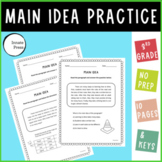 Main Idea Multiple Choice Worksheets with High Interest 3r