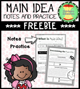 Preview of Main Idea Notes and Practice ~ FREEBIE!