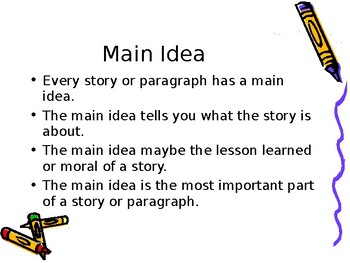 Main Idea PowerPoint by Novalski Productions | TPT