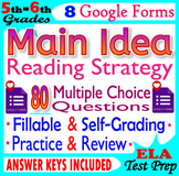 Main Idea Practice. 5th-6th Grade Reading Comprehension St