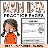 Main Idea Practice Pages for Beginners