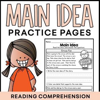 Preview of Main Idea Practice Pages for Beginners