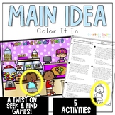 Main Idea Practice and Activities - Color It In
