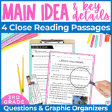Main Idea Reading Comprehension Passages | 3rd Grade
