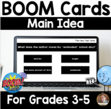 Main Idea SELF-GRADING BOOM Deck -Grades 3-5: Set of 14 Cards