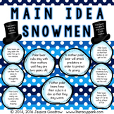 Main Idea Snowmen Matching {Polar Bear Themed}