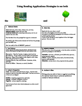 Preview of Main Idea Strategy Handout:   See Both the Forest and the Trees!
