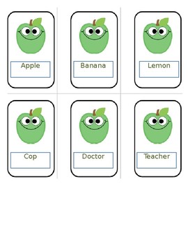 Preview of Main Idea/Supporting Details- Apples to Apples