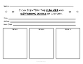 Main Idea & Supporting Details Graphic Organizer