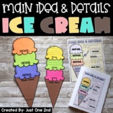 Main Idea & Supporting Details Ice Cream Cone Craft