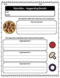 Main Idea + Supporting Details Worksheets & Graphic Organizers