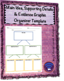 Main Idea, Supporting Details, and Evidence Graphic Organi