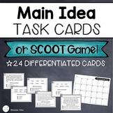 Main Idea Task Cards or Scoot Game