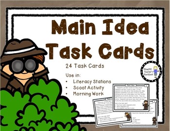 Preview of Main Idea Task Cards