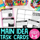 Main Idea Task Cards | 3rd to 5th Grade