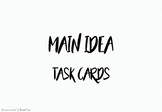 Main Idea Task Cards #austeacherbfr