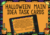 Main Idea Task Cards: Halloween
