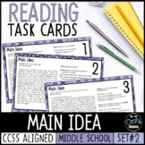 Main Idea Task Cards | Reading Comprehension | PDF & Digit