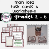 Task Cards: Main Idea & Worksheets