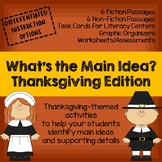 Main Idea Thanksgiving Edition (Main Idea and Supporting Details)