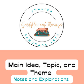 Preview of Main Idea, Topic, and Theme Worksheet