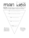 Main Idea Triangle Graphic Organizer
