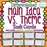 Main Idea vs. Theme | Digital and Printable
