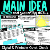 Main Idea Worksheets | Google Slides™