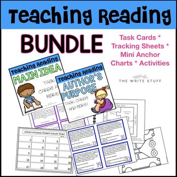 Main Idea and Author's Purpose Bundle by The Write Stuff | TPT