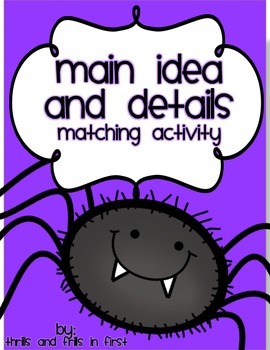 Preview of Main Idea and Detail Spiders
