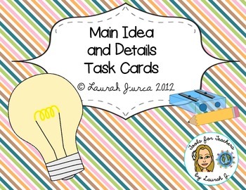 Preview of Main Idea and Details Activity Cards