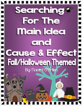 Preview of Main Idea and Details & Cause and Effect (Fall/Halloween Themed)