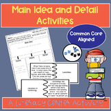 Main Idea and Details Center Activity: An ELA Puzzle and W