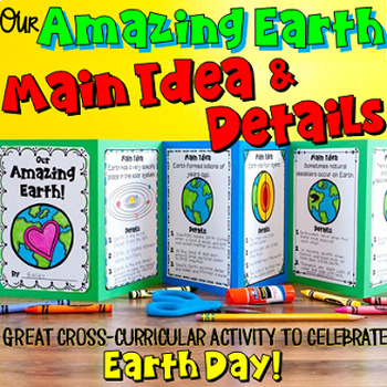 Preview of Main Idea and Supporting Details Foldable Activity featuring the Earth
