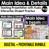 Main Idea and Details: DIGITAL + PRINTABLE Bundle