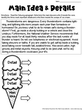 Main Idea And Details Freebie 2 Passages Pdf And Digital Distance Learning