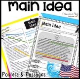 Main Idea and Details Fall Reading Comprehension Passages Halloween Bats