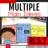 Main Idea and Details Graphic Organizers, Task Cards, Pass