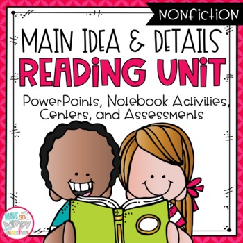 Preview of Main Idea and Details Nonfiction Reading Unit With Centers THIRD GRADE