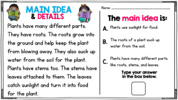 Main Idea and Details Practice (Common Core) by Read Like a Rock Star