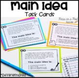 Main Idea and Details Task Cards ⭐ Finding the Main Idea