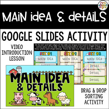 Preview of Main Idea and Details Video Intro Lesson and Activity for Google Slides™