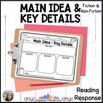 Preview of Main Idea and Key Details | 3 Reading Response Graphic Organizers