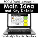 Main Idea and Key Details: Boom Digital Learning Cards