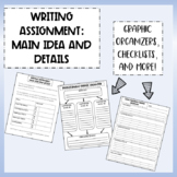 Main Idea and Key Details: Graphic Organizers, Checklist a