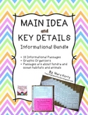 Main Idea and Key Details Informational Bundle- Common Cor