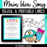 Main Idea and Key Details SONG LYRICS | to the tune of Wat