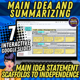 Main Idea and Summarizing: Interactive Slides to use with 