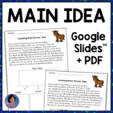 Main Idea & Details Worksheets with Google Slides 3rd Grade Digital Morning Work